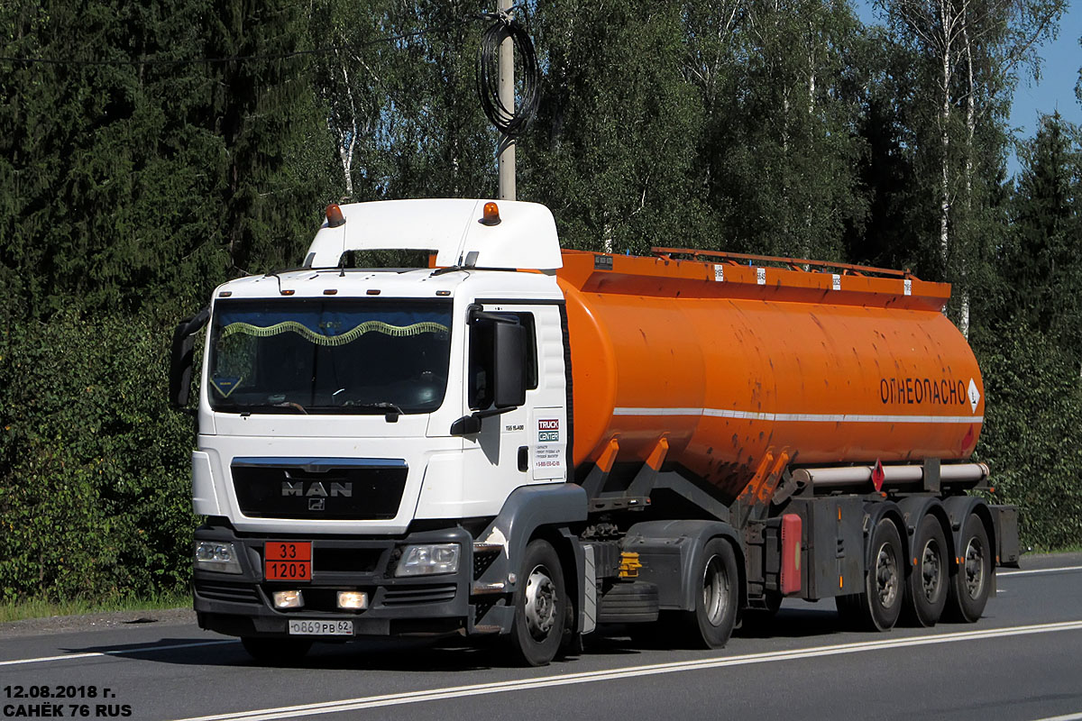 Рязанская область, № О 869 РВ 62 — MAN TGS 19.400