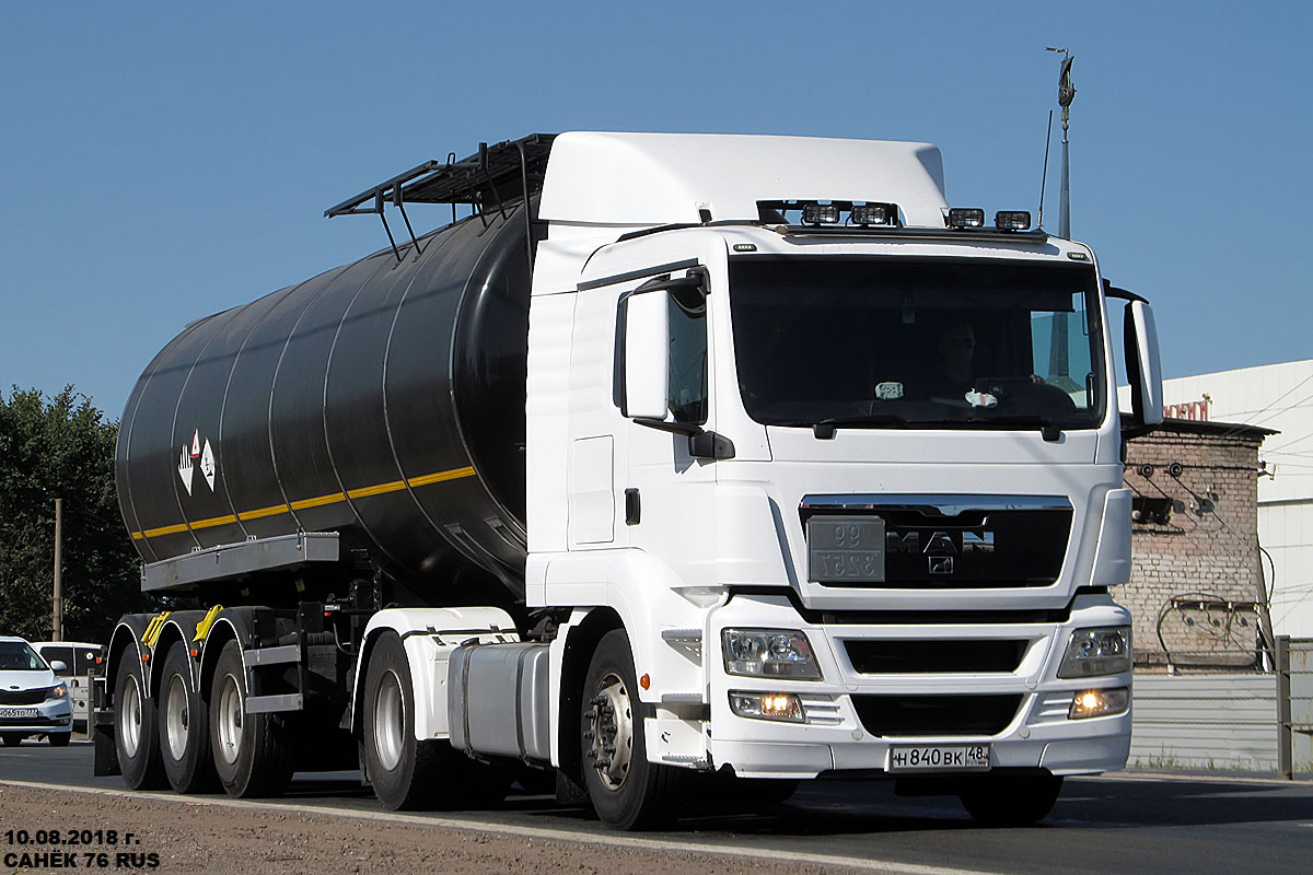 Липецкая область, № Н 840 ВК 48 — MAN TGS 18.360