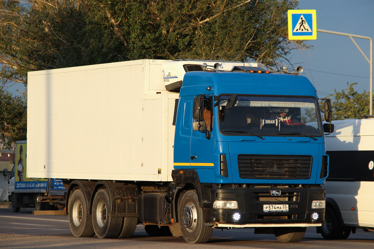 Бурятия, № Р 574 МА 03 — МАЗ-6312B9