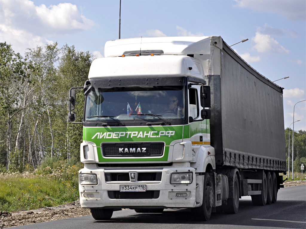 Татарстан, № Х 334 КР 116 — КамАЗ-5490-S5(87)