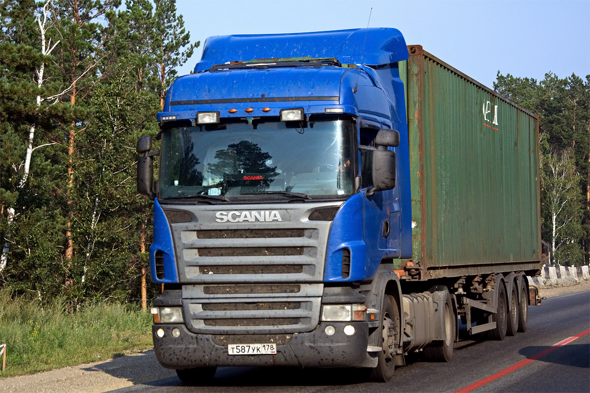 Санкт-Петербург, № Т 587 УК 178 — Scania ('2004, общая модель)
