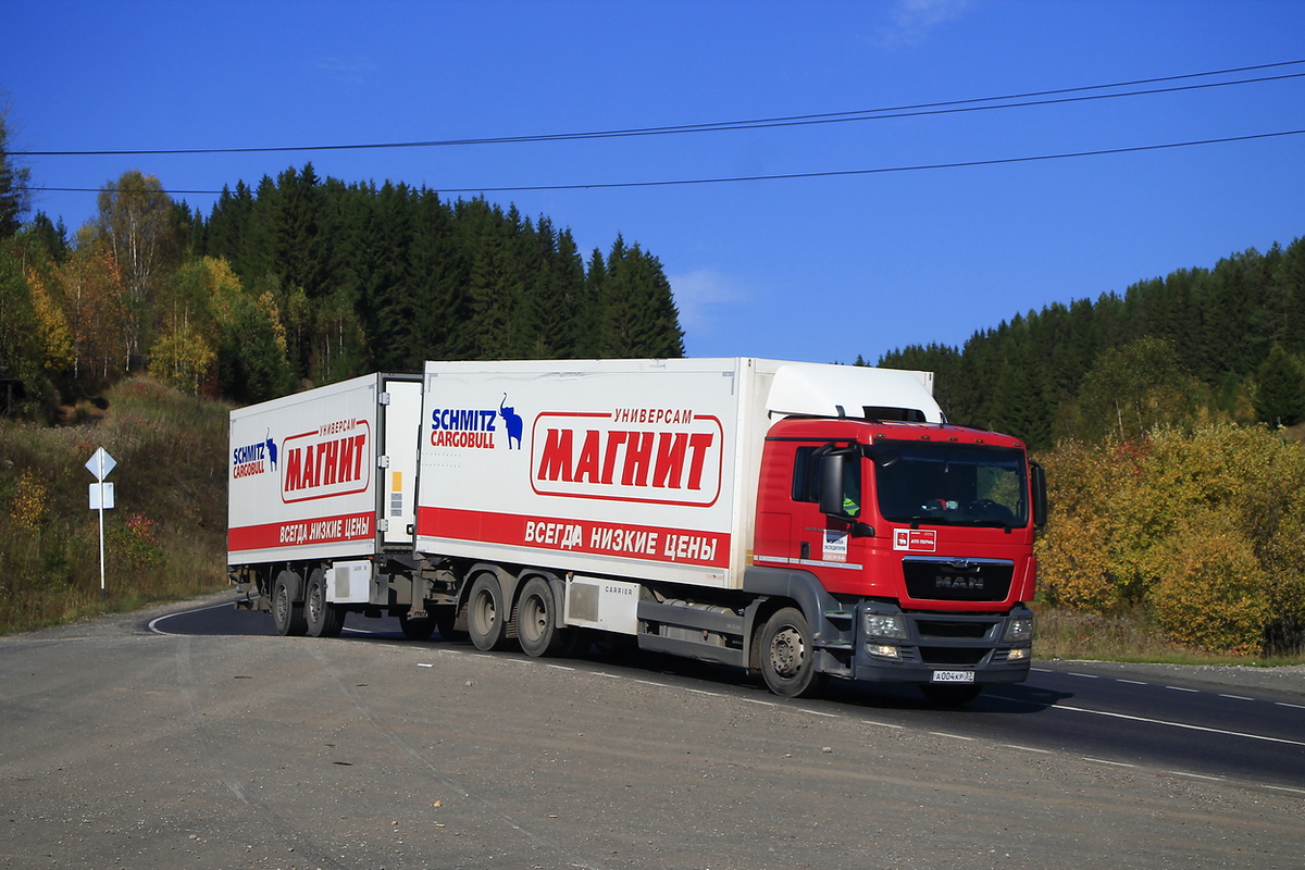 Пермский край, № А 004 КР 37 — MAN TGS 28.360