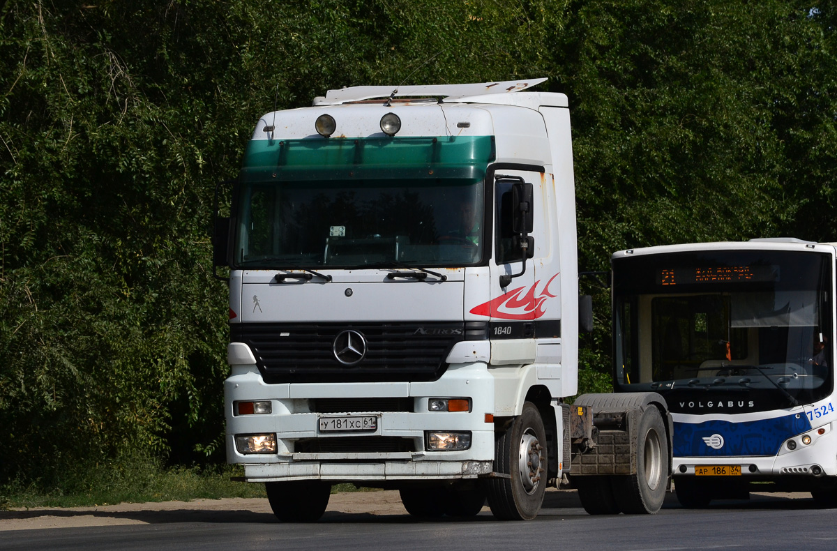 Ростовская область, № У 181 ХС 61 — Mercedes-Benz Actros ('1997) 1840