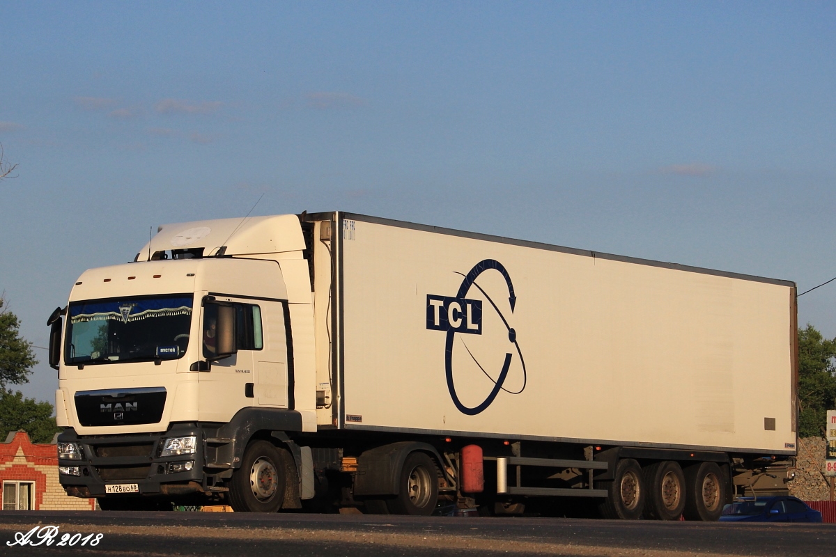 Тамбовская область, № Н 128 ВО 68 — MAN TGS 19.400