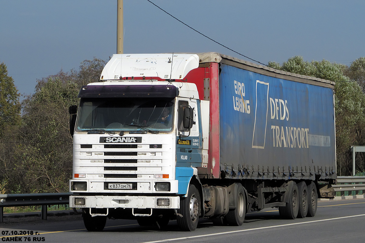 Ярославская область, № К 837 ОМ 76 — Scania (III) R113M