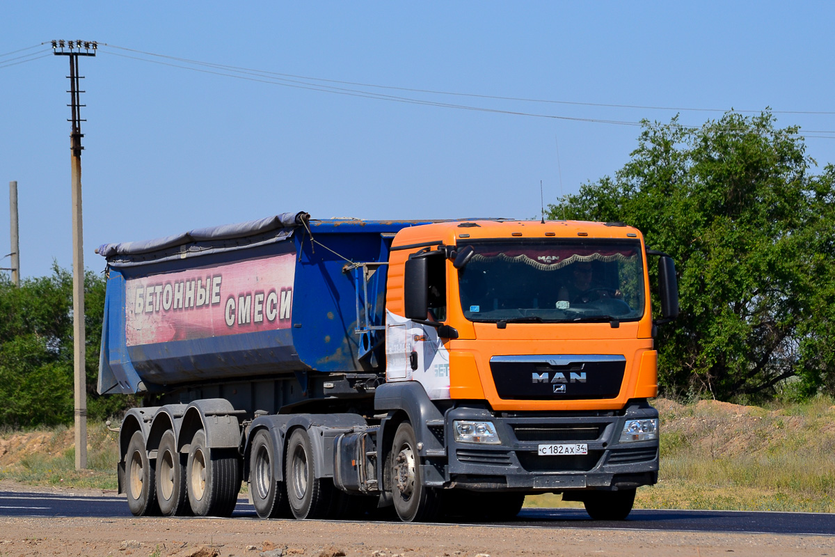 Волгоградская область, № С 182 АХ 34 — MAN TGS 33.440