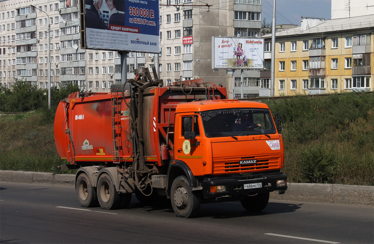 Красноярский край, № Т 686 МО 124 — КамАЗ-65115-D3(97)