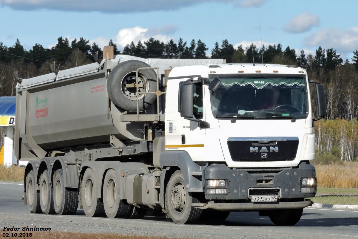 Курганская область, № О 392 КХ 45 — MAN TGS 33.440
