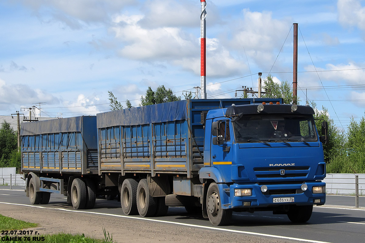 Воронежская область, № С 686 ХА 36 — КамАЗ-65117-N3(78)