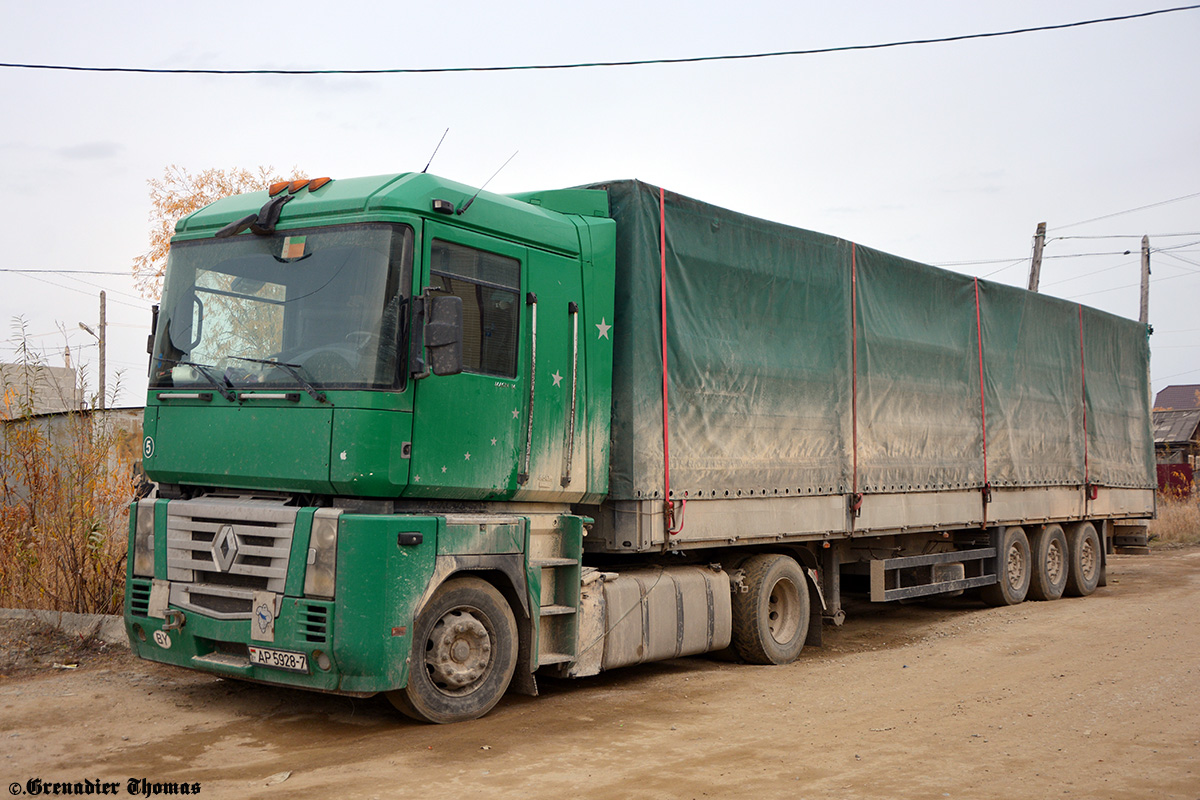 Минск, № АР 5928-7 — Renault Magnum ('2005); Минск, № А 0232Е-7 — Schmitz Cargobull S.CS / SCB*S3T / S01