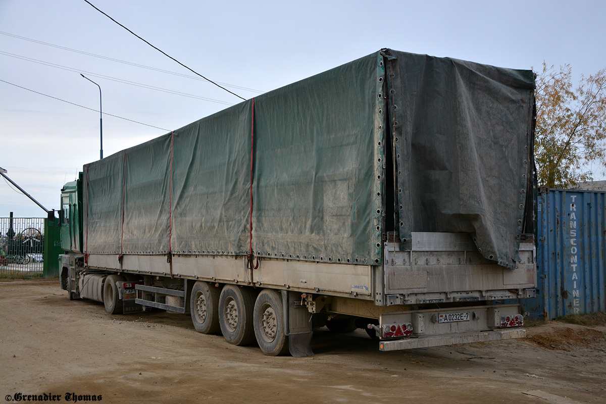 Минск, № АР 5928-7 — Renault Magnum ('2005); Минск, № А 0232Е-7 — Schmitz Cargobull S.CS / SCB*S3T / S01