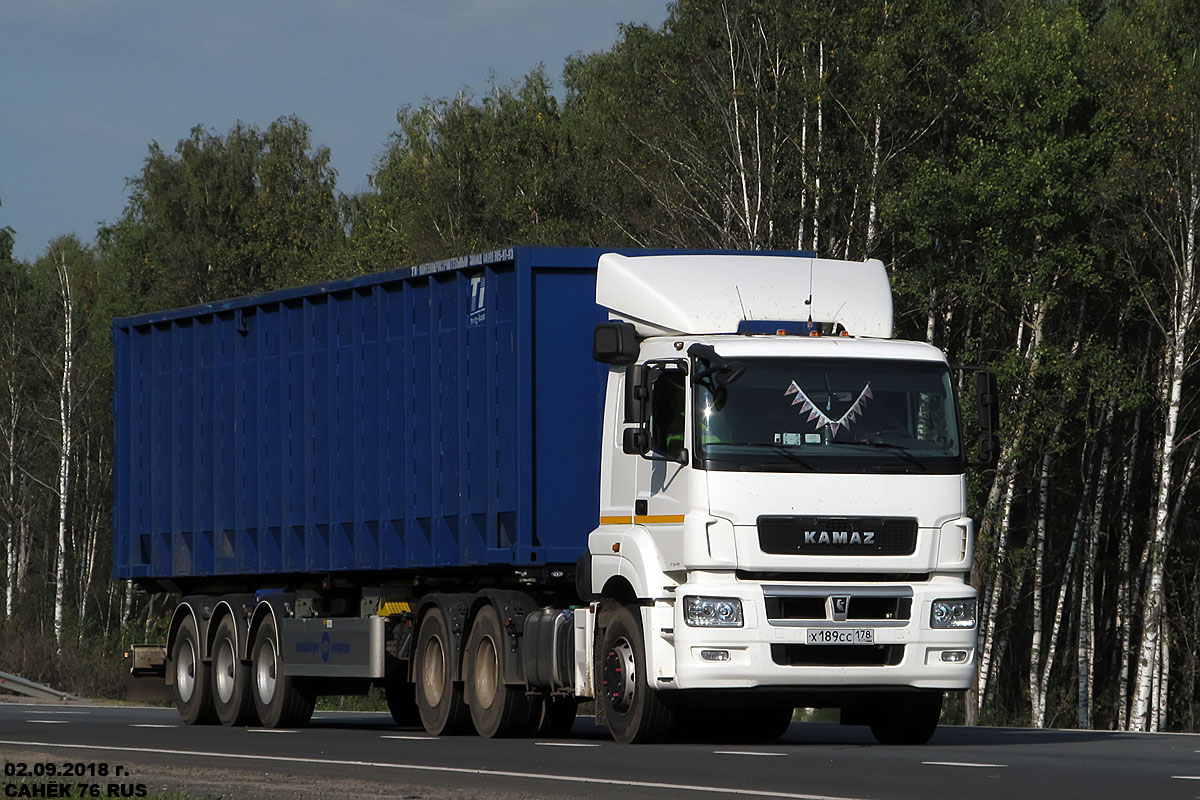 Санкт-Петербург, № Х 189 СС 178 — КамАЗ-65206-T5(68)