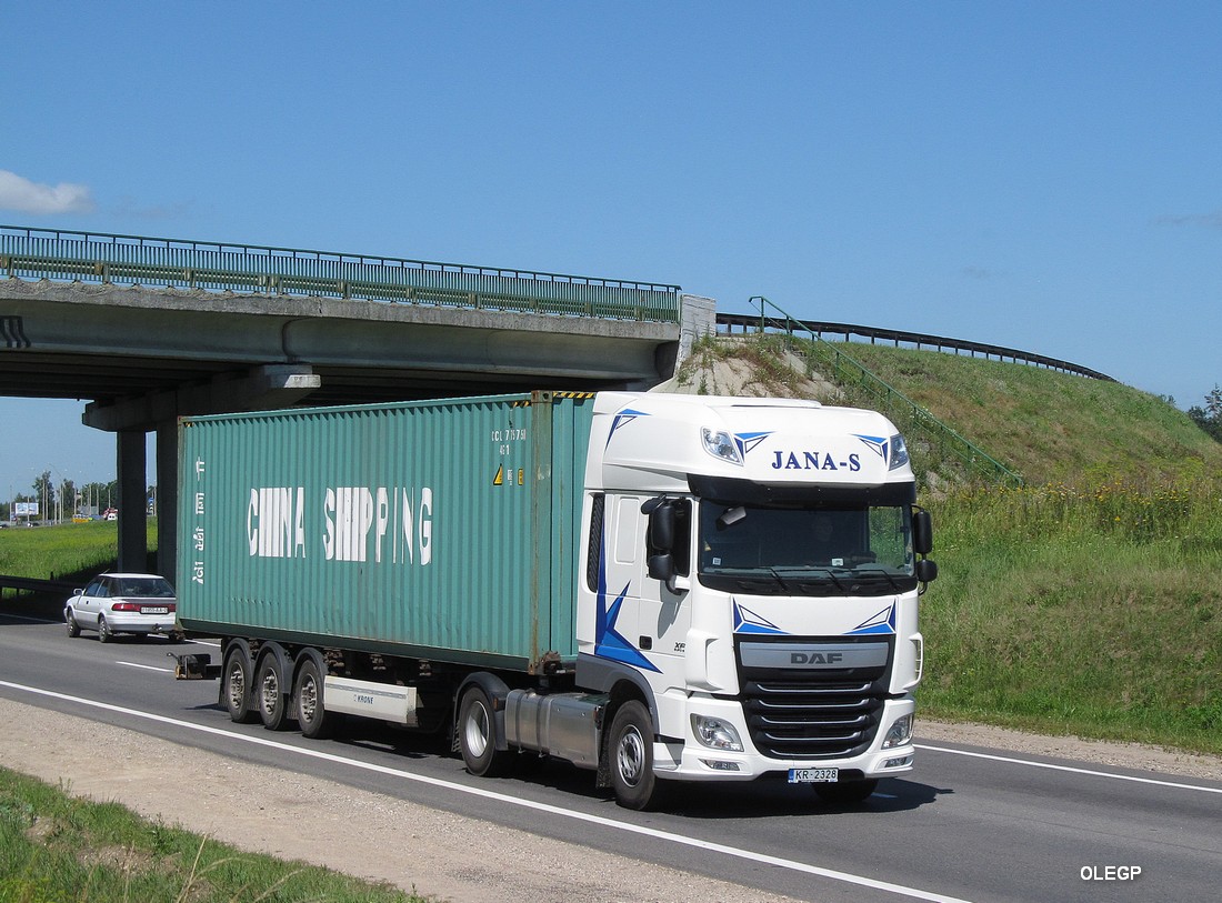 Латвия, № KR-2328 — DAF XF Euro6 FT