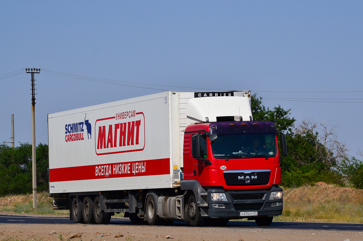 Волгоградская область, № Н 474 ОР 37 — MAN TGS 18.360