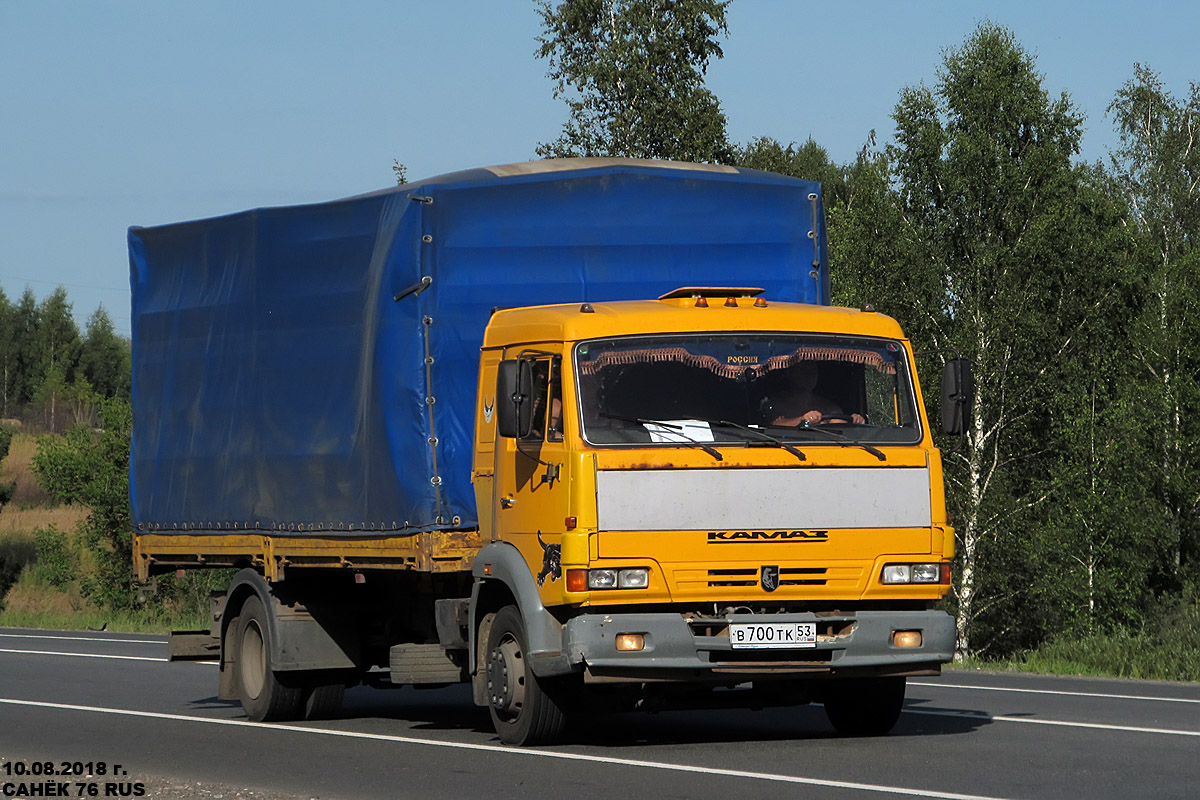 Новгородская область, № В 700 ТК 53 — КамАЗ-4308-A3(96)