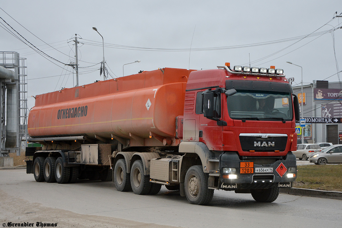 Саха (Якутия), № К 656 КР 14 — MAN TGS 33.430