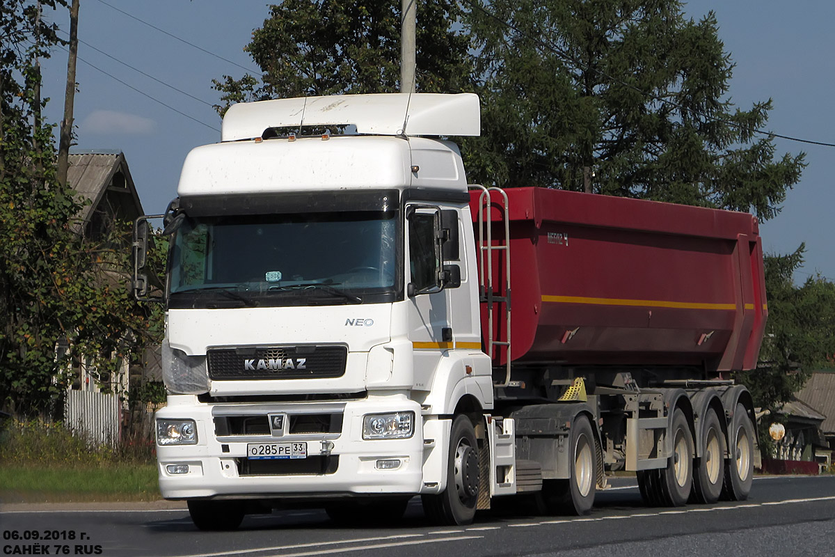 Владимирская область, № О 285 РЕ 33 — КамАЗ-5490-S5(87)