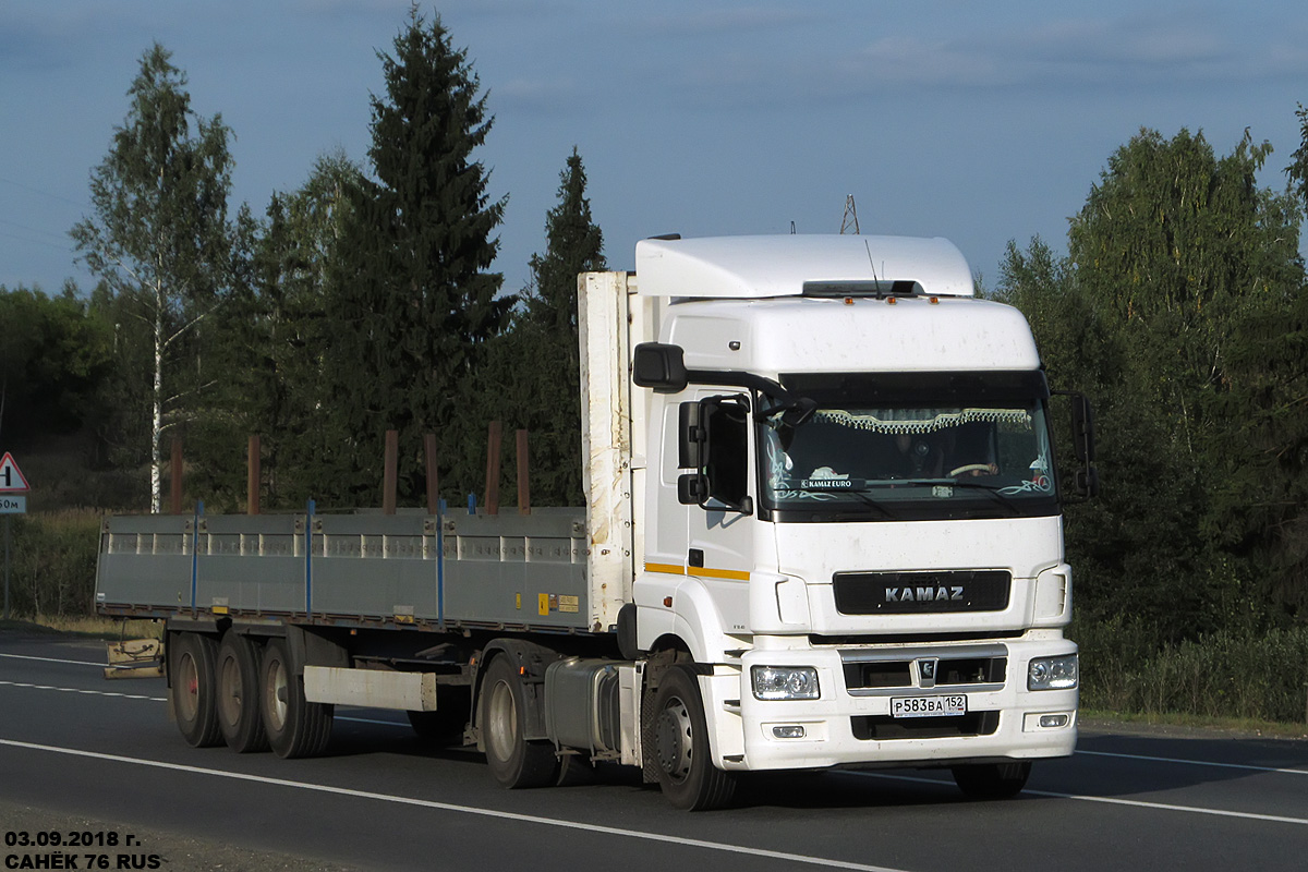 Нижегородская область, № Р 583 ВА 152 — КамАЗ-5490-S5(87)