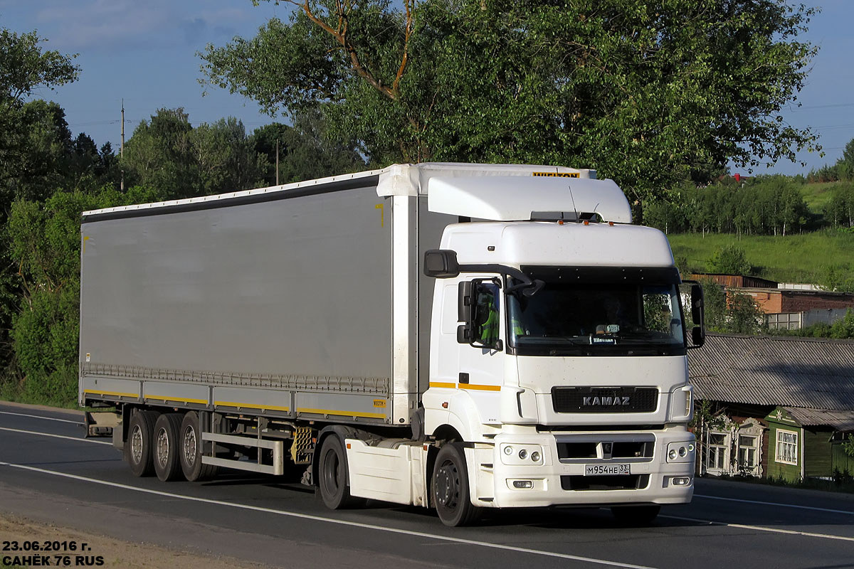 Владимирская область, № М 954 НЕ 33 — КамАЗ-5490-T5(68)