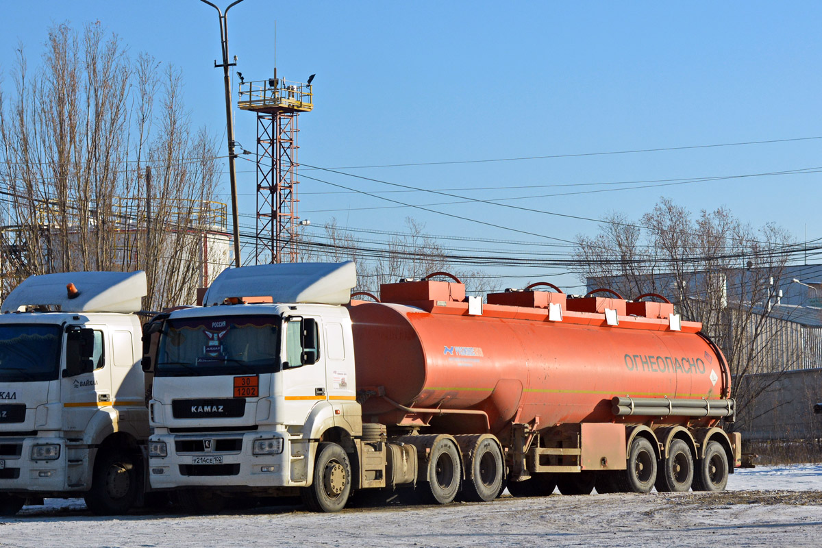 Башкортостан, № У 214 СЕ 102 — КамАЗ-65206-T5(68)