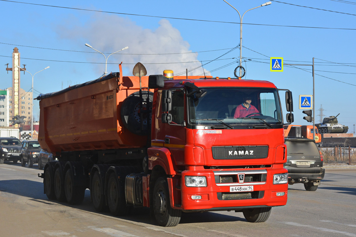Саха (Якутия), № В 448 НН 14 — КамАЗ-65806-T5(68)