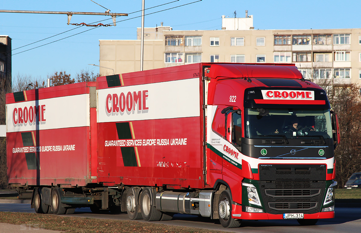 Литва, № 922 — Volvo ('2012) FH.460