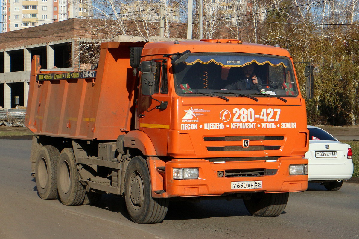 Омская область, № У 690 АН 55 — КамАЗ-65115-L4(19)