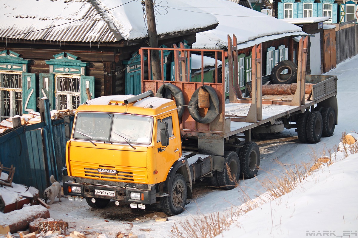 Красноярский край, № А 490 КУ 124 — КамАЗ-5511