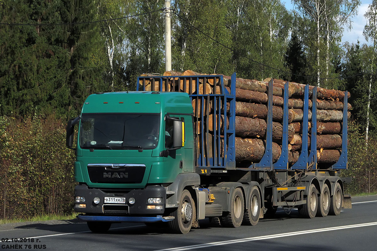 Ярославская область, № В 311 ХН 76 — MAN TGS 33.480