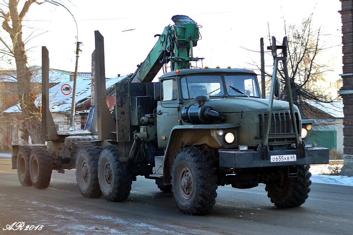 Тамбовская область, № О 655 КВ 68 — Урал-4320-41