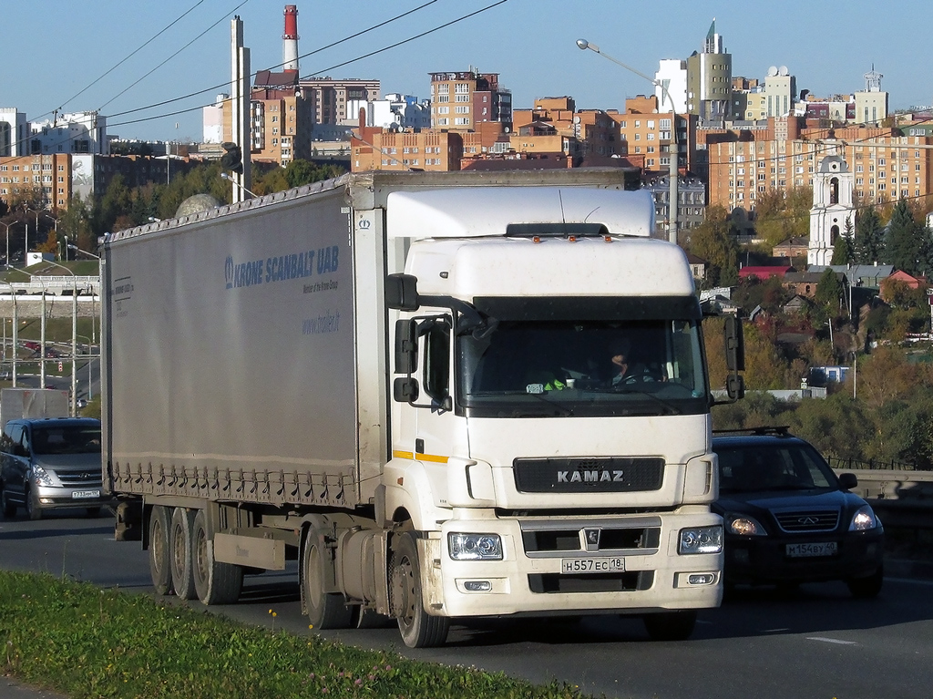 Удмуртия, № Н 557 ЕС 18 — КамАЗ-5490-S5(87)