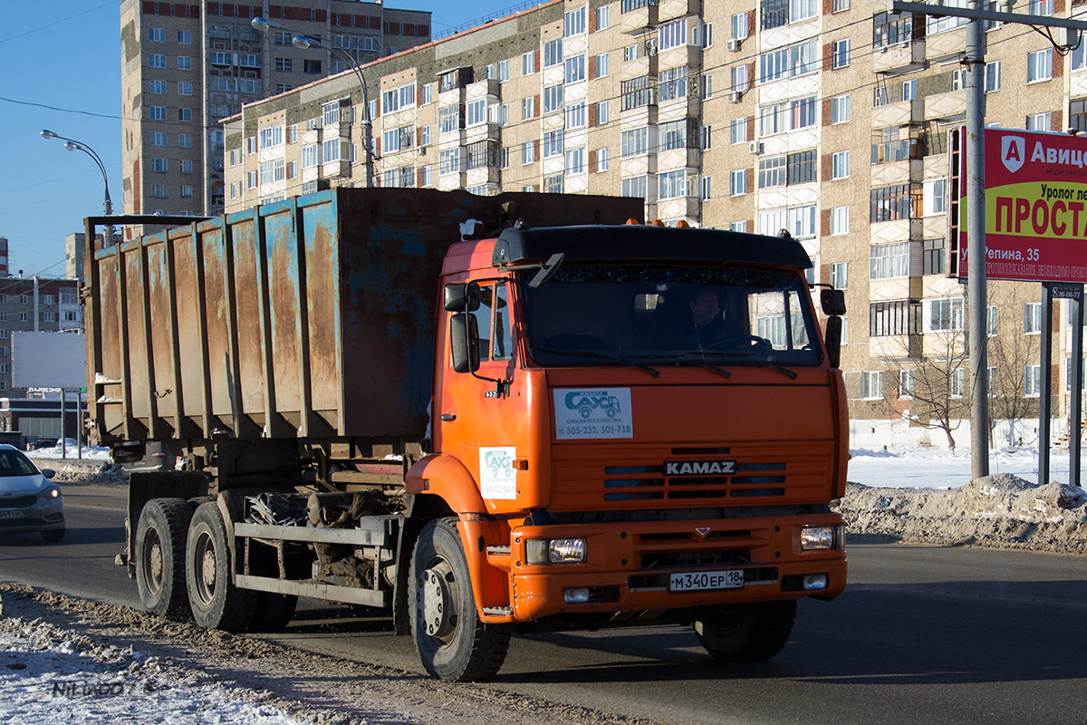 Удмуртия, № М 340 ЕР 18 — КамАЗ-6520-60