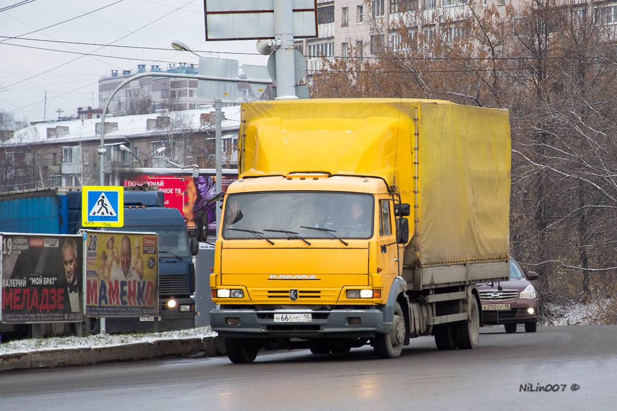 Удмуртия, № Н 666 МО 18 — КамАЗ-4308-A3(96)
