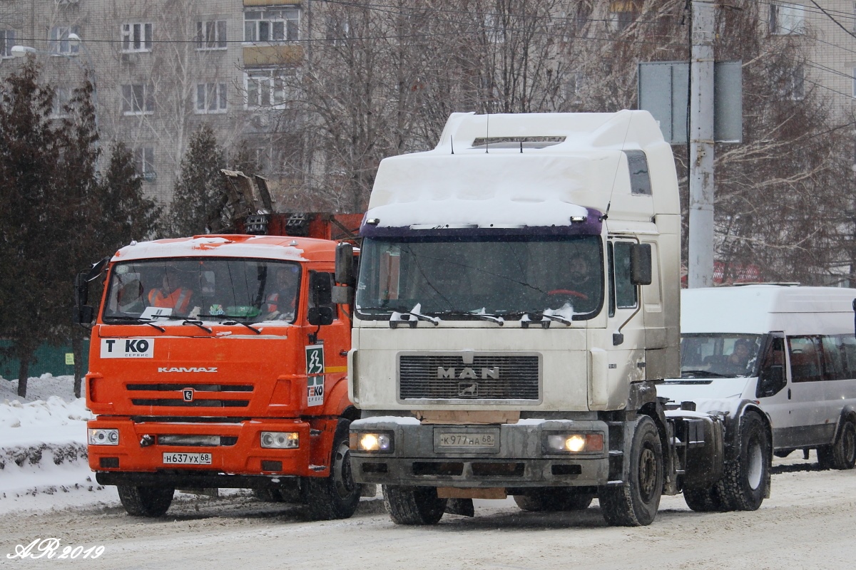 Тамбовская область, № Н 637 УХ 68 — КамАЗ-43255-R4(28); Тамбовская область, № К 977 НА 68 — MAN F90 19.402