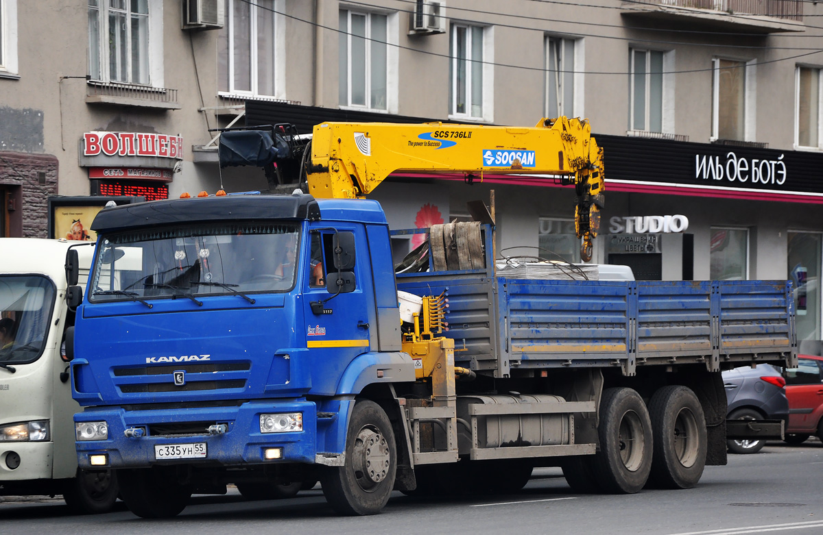 Омская область, № С 335 УН 55 — КамАЗ-65117-N3(78)