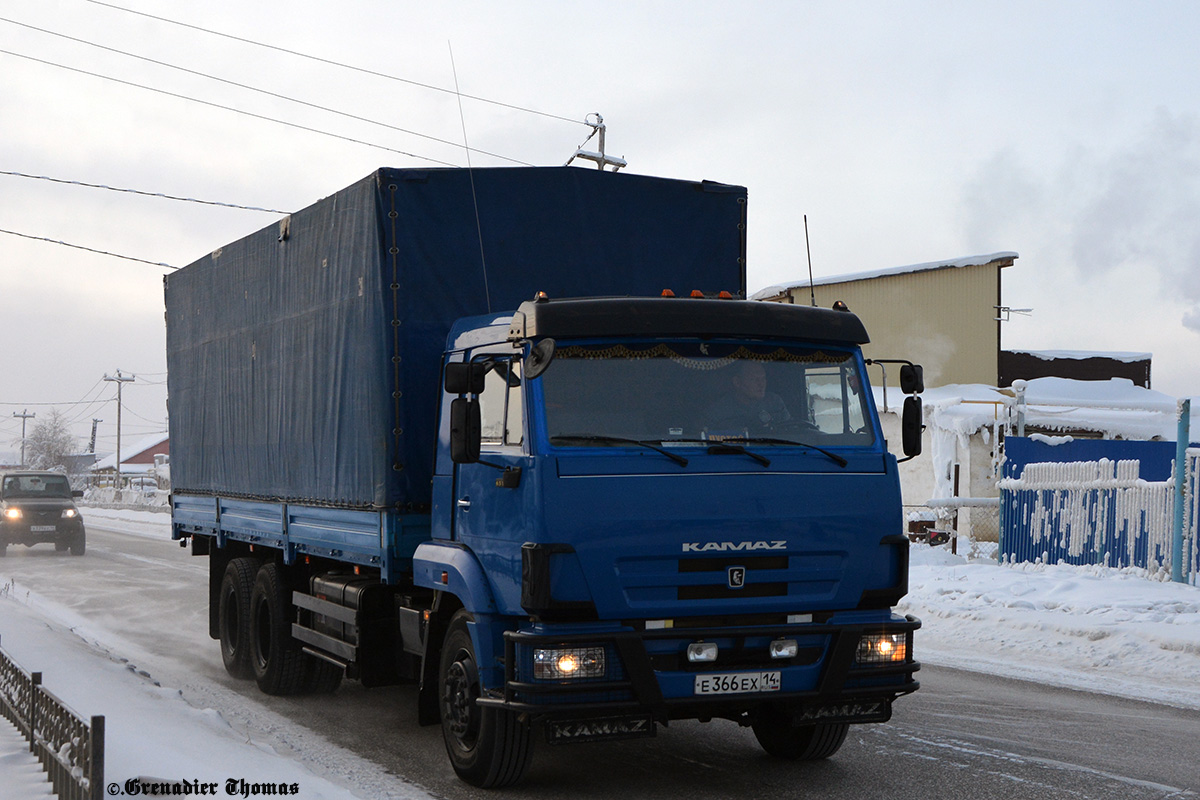 Саха (Якутия), № Е 366 ЕХ 14 — КамАЗ-65117-62