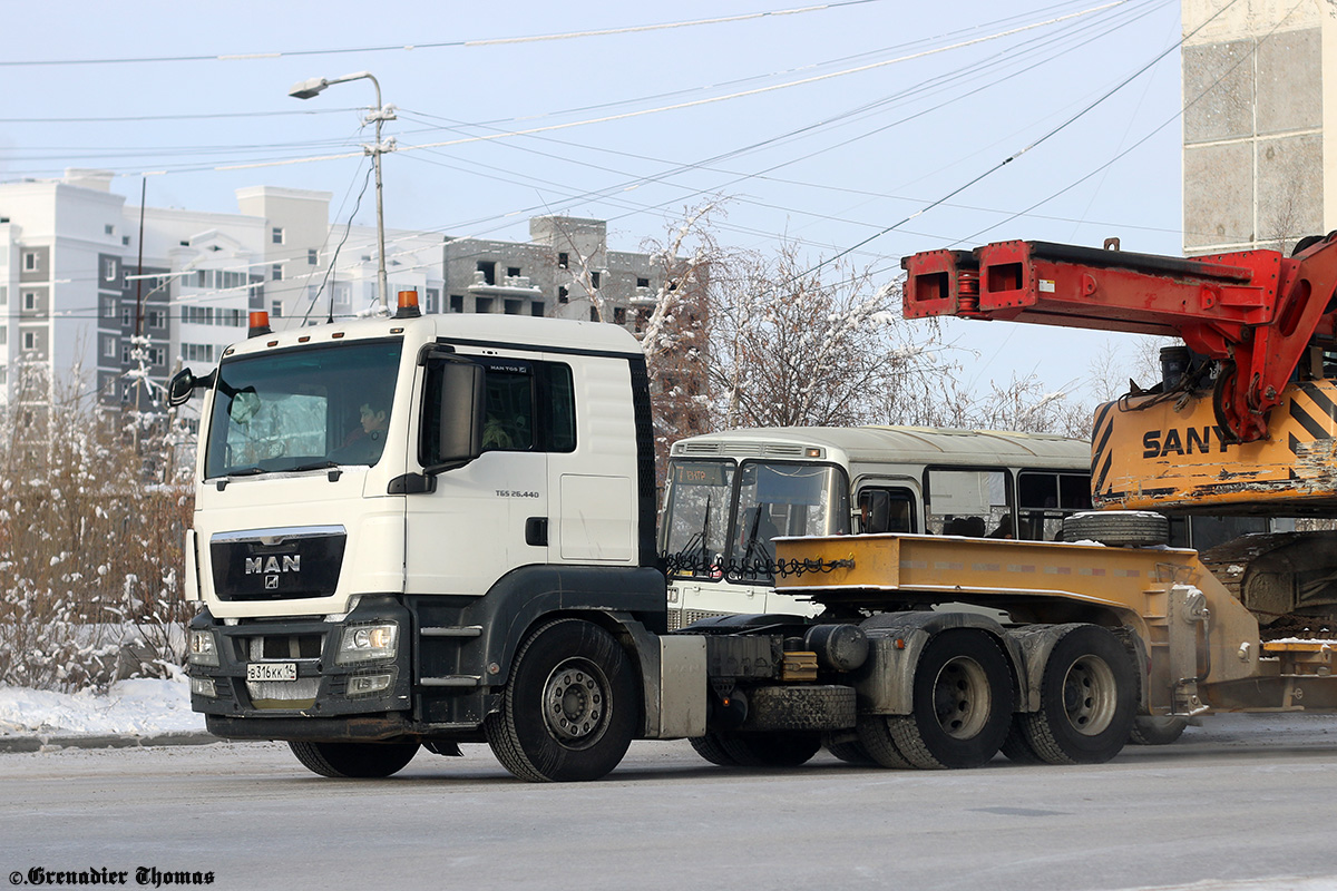 Саха (Якутия), № В 316 КК 14 — MAN TGS 26.440