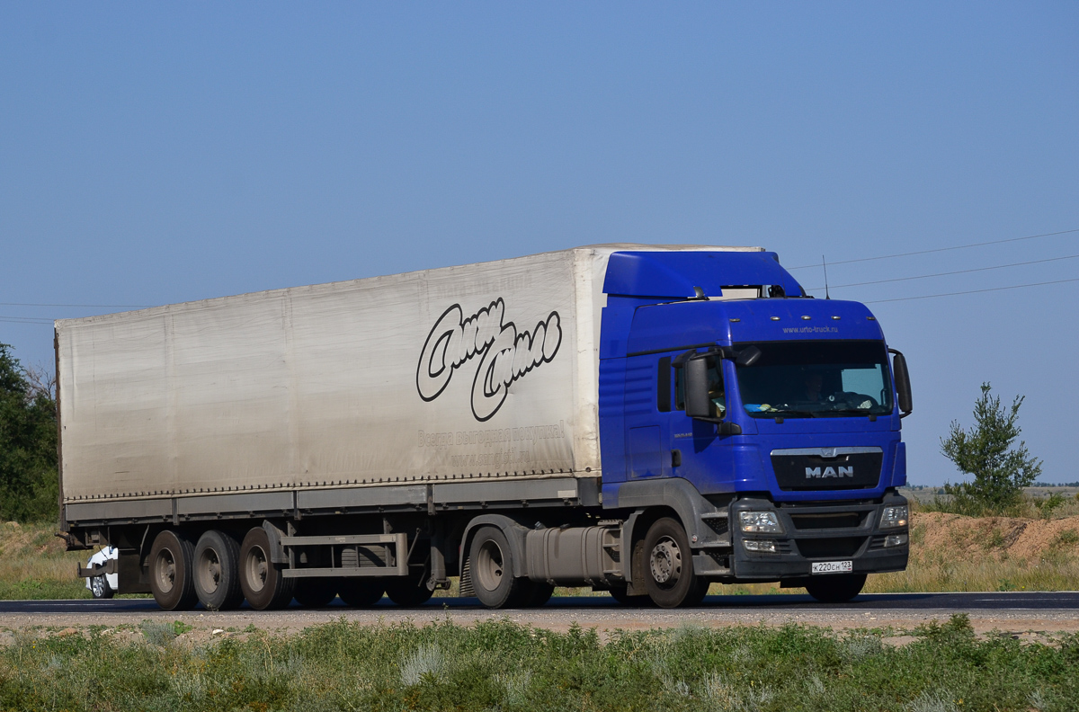 Краснодарский край, № К 220 СН 123 — MAN TGS 19.440