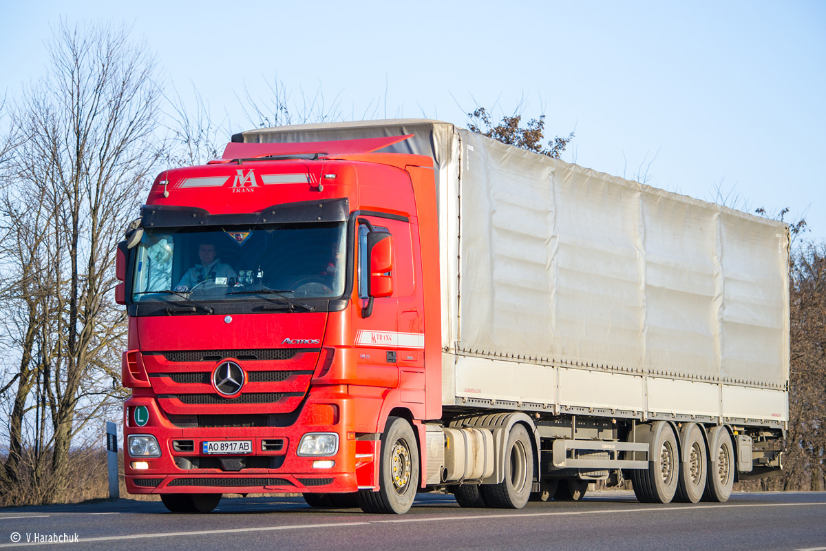 Закарпатская область, № АО 8917 АВ — Mercedes-Benz Actros ('2009) 1841