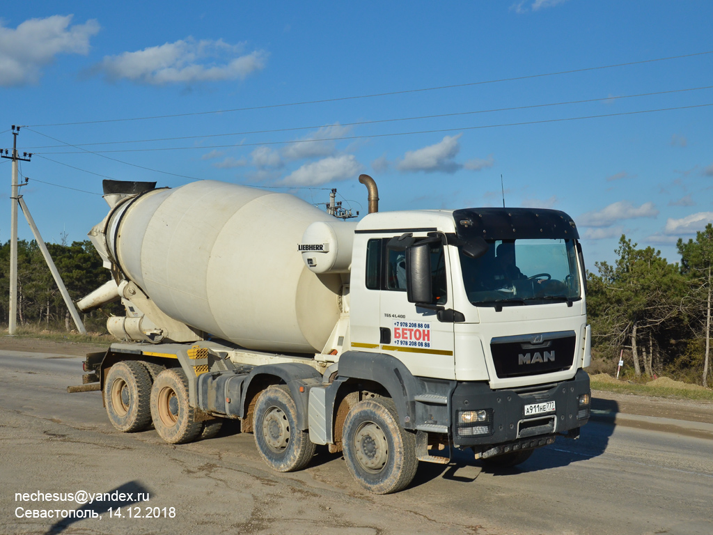 Севастополь, № А 911 НЕ 777 — MAN TGS 41.400
