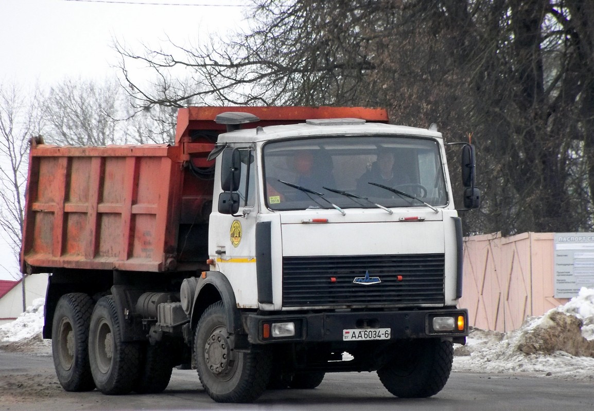Могилёвская область, № АА 6034-6 — МАЗ-5516 (общая модель)