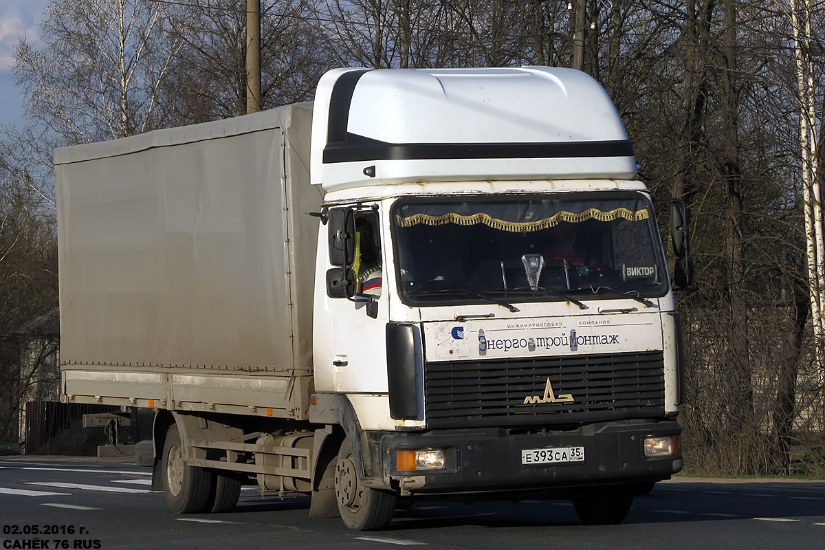 Вологодская область, № Е 393 СА 35 — МАЗ-437130