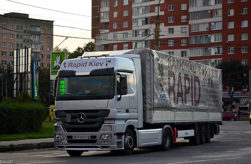 Киев, № АА 3662 ОІ — Mercedes-Benz Actros ('2009) 1844