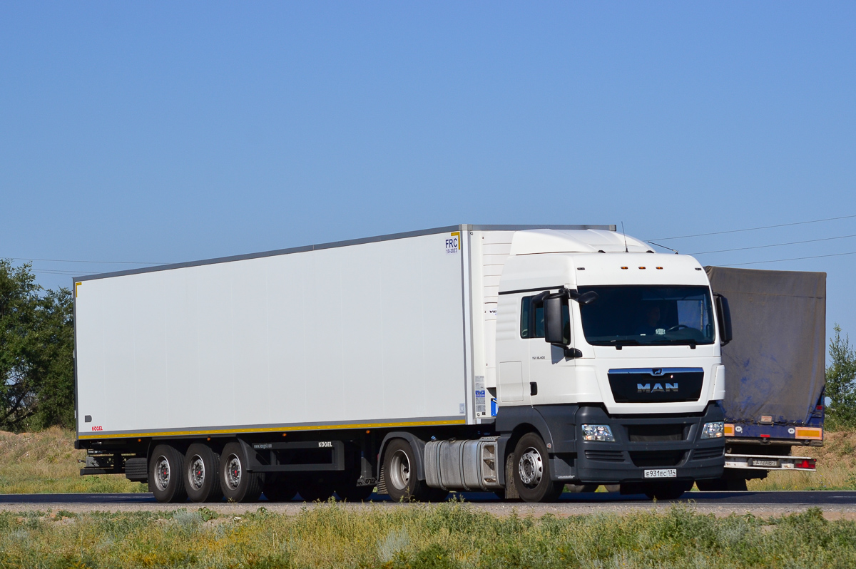 Волгоградская область, № Е 931 ЕС 134 — MAN TGX ('2007) 18.400