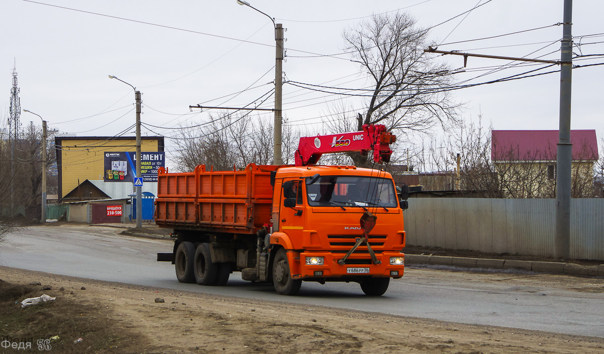 Оренбургская область, № У 686 РР 56 — КамАЗ-65115-L4(19)