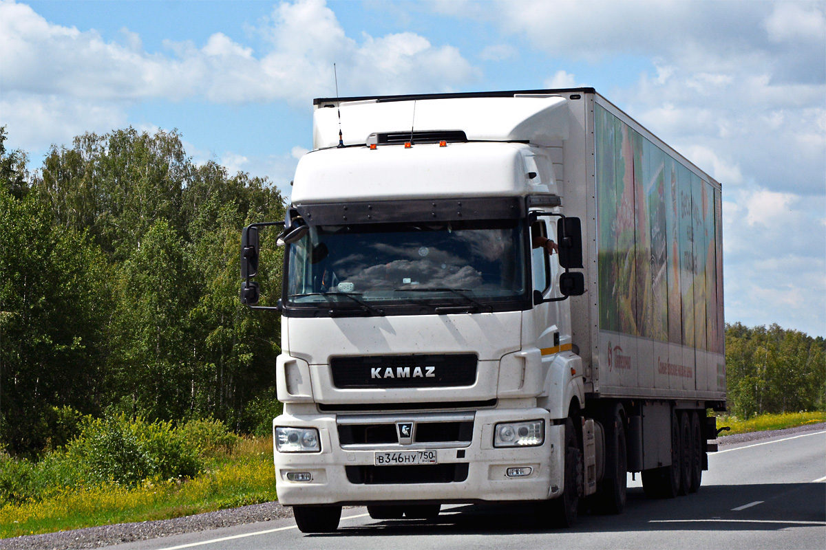 Московская область, № В 346 НУ 750 — КамАЗ-5490-S5(87)