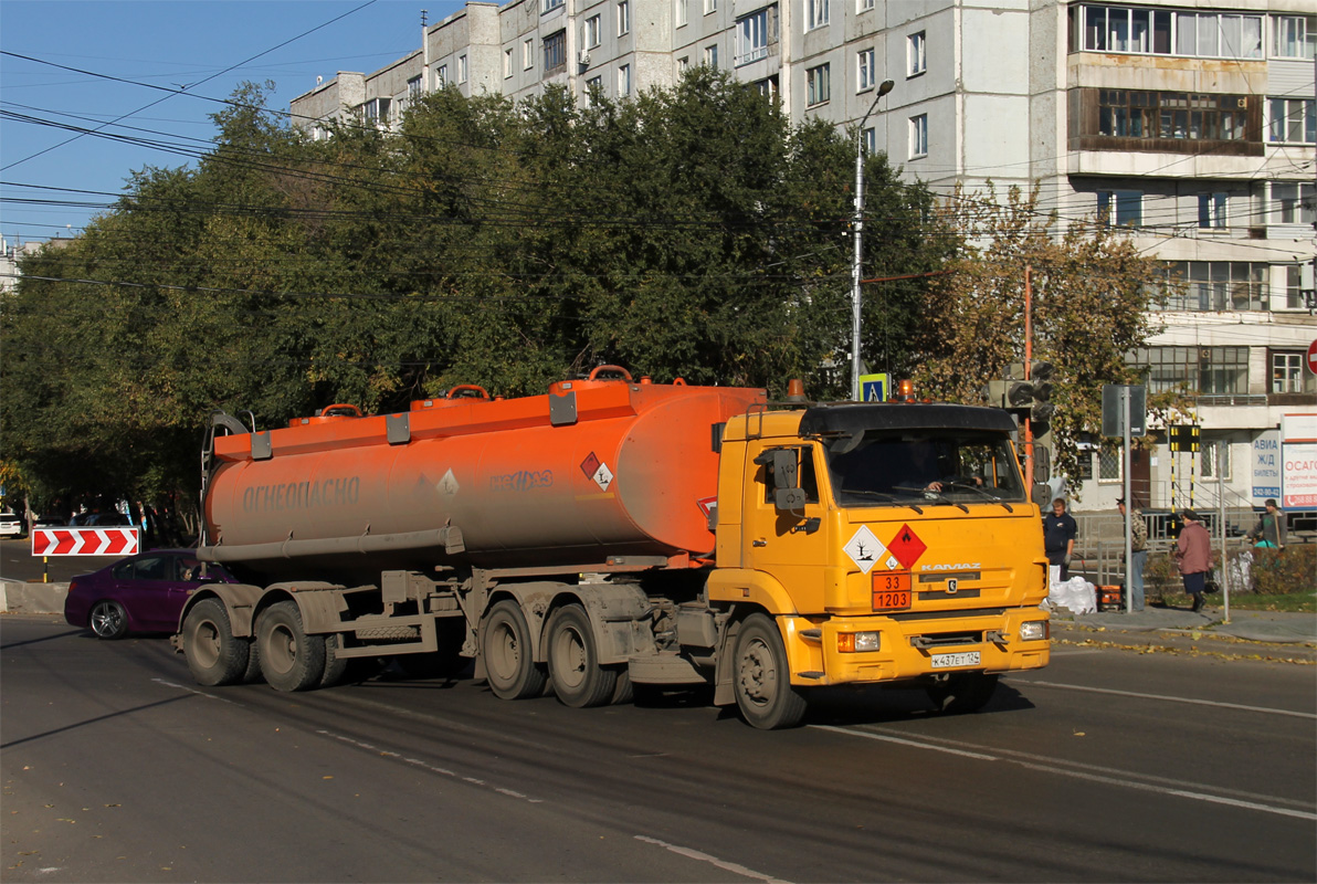 Красноярский край, № К 437 ЕТ 124 — КамАЗ-65116-N3(78)