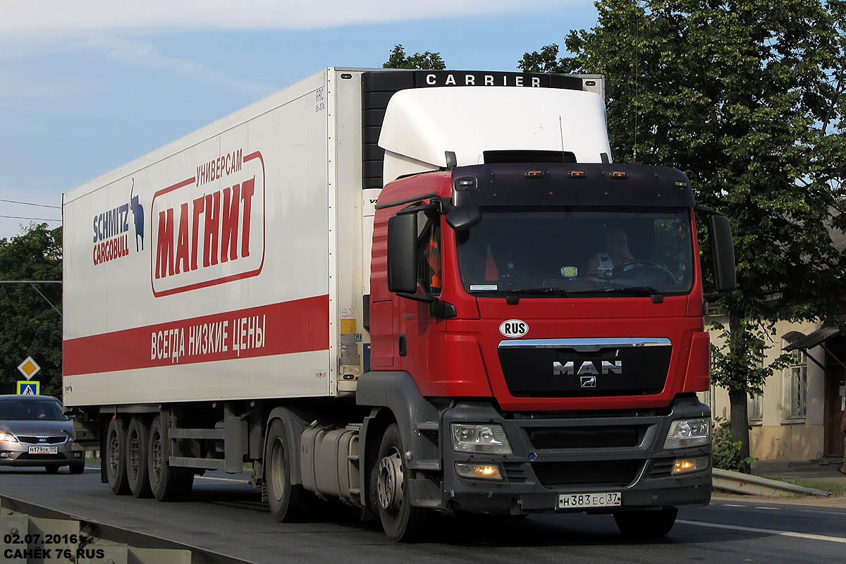 Краснодарский край, № Н 383 ЕС 37 — MAN TGS 18.360