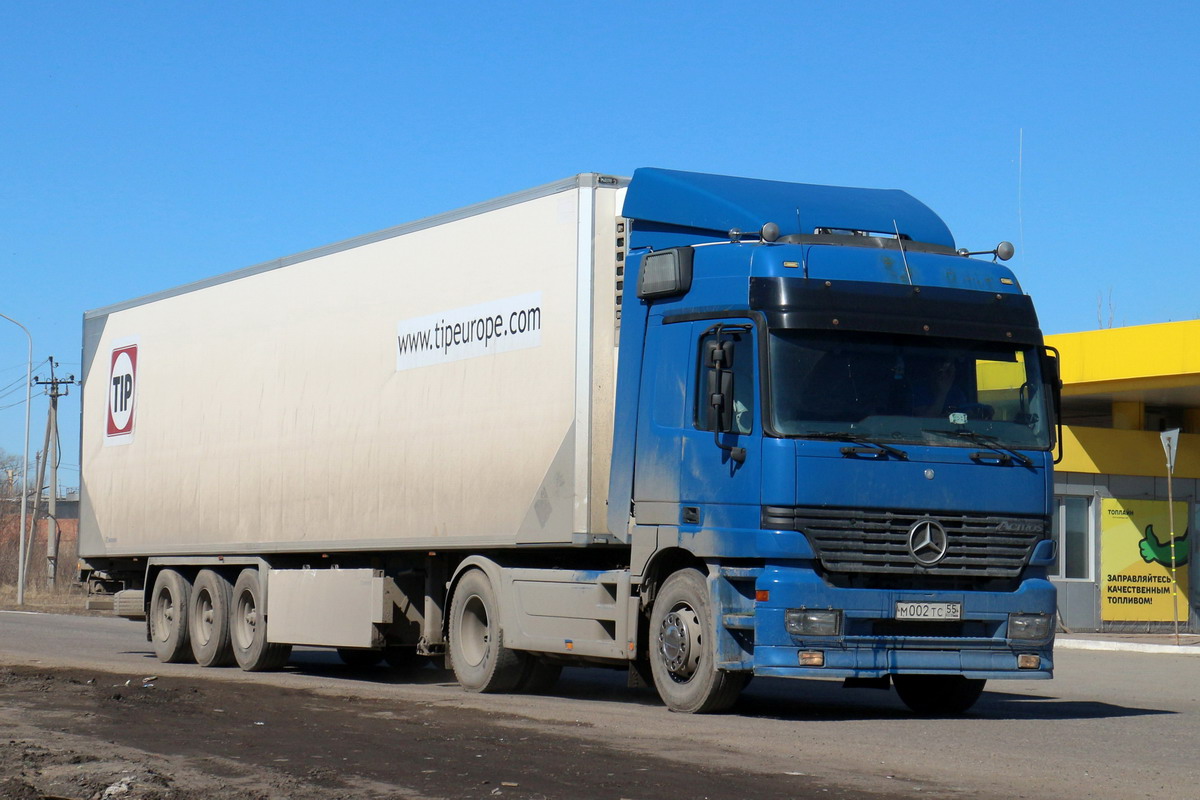 Омская область, № М 002 ТС 55 — Mercedes-Benz Actros ('1997) 1843