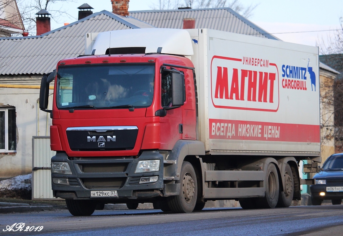 Тамбовская область, № Н 129 КС 37 — MAN TGS 26.350